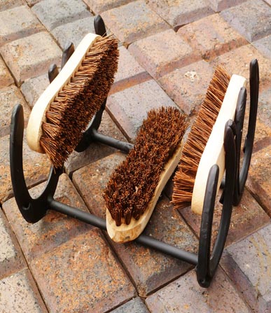 Boot Scrubber made from Horseshoes